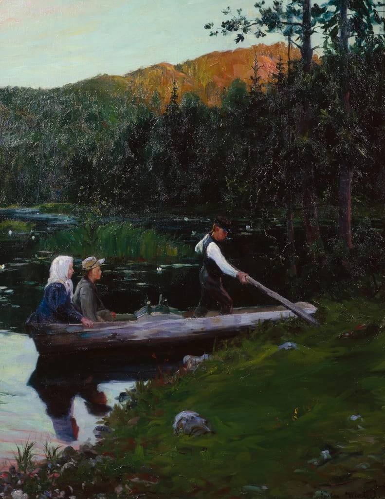 Una domenica sera in riva al lago